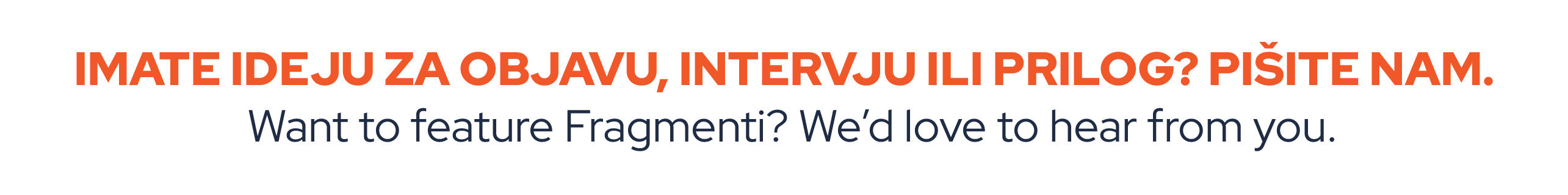 Kontaktirajte nas 	•	Contact Us