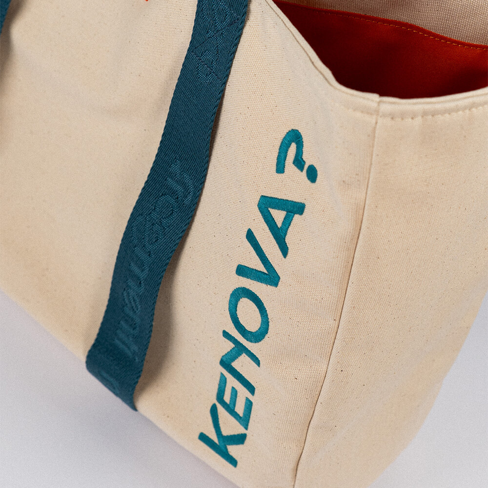 KENOVA? / LAGANO, NIJE PREŠA • Velika Platnena Torba • Plava