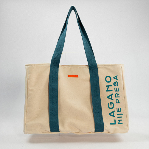 KENOVA? / LAGANO, NIJE PREŠA • Velika Platnena Torba • Plava